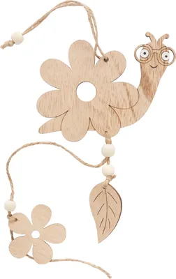 Produktbild von VBS Holz-Anhänger "Schnecke Willi"