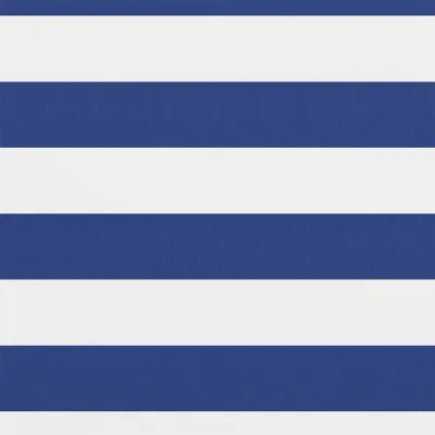 Image de vidaXL Pare-vue balcon blanc et bleu 75x500 cm Tissu Oxford