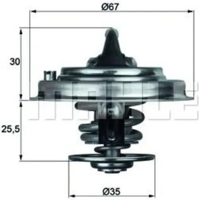 Immagine prodotto di MAHLE TX 34 82D Inserto termostato con guarnizione per VW/AUDI