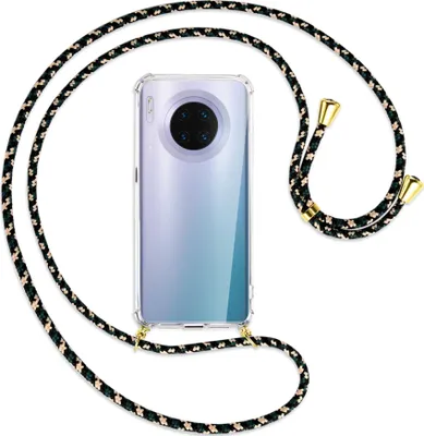 Produktbild von Handykette Backcover-Schutzhülle mit Band (Metall goldfarben) für Huawei Mate 30 Pro - camouflage