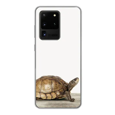 Produktbild von MuchoWow® Handyhülle Schutzhülle Hülle für Samsung Galaxy S20 Ultra Schildkröte - Junge - Tiere - Kinder - Mädchen Silikon Softcase Handy Hülle - Karteninhaber