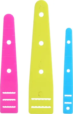 Immagine prodotto di Set da 3 infila-lacci – piatti, flessibili, 3 misure – per pantaloni, giacche e progetti di cucito fai da te
