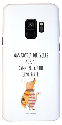 Produktbild von Mr. & Mrs. Panda Samsung Galaxy S9 Handyhülle Nachtfalter Fähnchen - Weiß - Geschenk, Handy Case, Lustige Sprüche, Spruch Lustig, Küche Deko, Witzig, Süß, Hülle, Cover