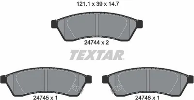 Produktbild von Textar Bremsbeläge hinten für Chevrolet Epica