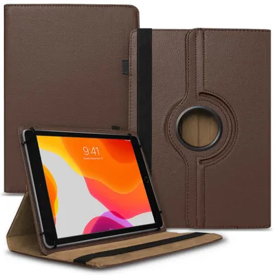 Produktbild von Tablet Hülle für Pritom M10 10,1 Zoll Tasche Schutzhülle Case Cover 360 DrehbarFarben:Braun