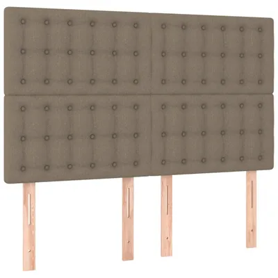 Produktbild von VidaXL 3116768, Graubraun, Polyester, Holz, 1440 mm, 118 cm, 128 cm, 50 mm
