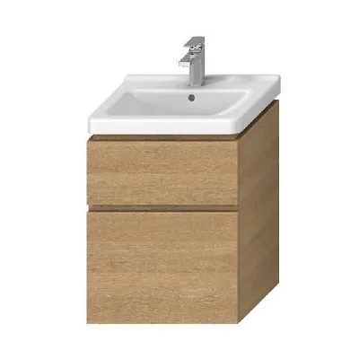 Image de Meuble de salle de bain sous évier Jika Cubito-N 68,3x54x39,9 cm chêne H40J4224025191