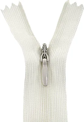 Produktbild von 50 Reißverschlüsse spiral verdeckt, 18cm, unteilbar, unsichtbar, Farbe:103 milky white