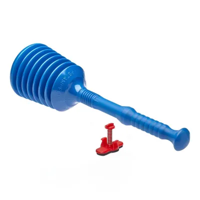 Produktbild von TURBO PRODUKTE Turbo Stampfer Blau + Überlaufdichtung – 10-faches Ansaugvolumen, ohne Chemie