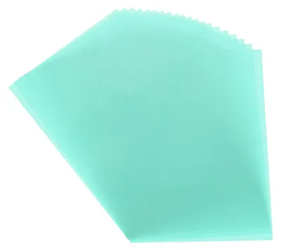 Pergamentpapier, 20 Blatt, himmelblau transparent, 20 x 15 cm, bedruckbar