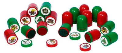 Produktbild von Stempelkissen mit Weihnachtsmotiv, mehrfarbig