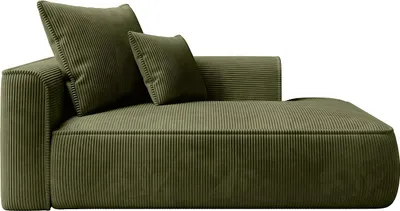Produktbild von Recamiere rechtsseitig - Cord - Khaki - PINETA