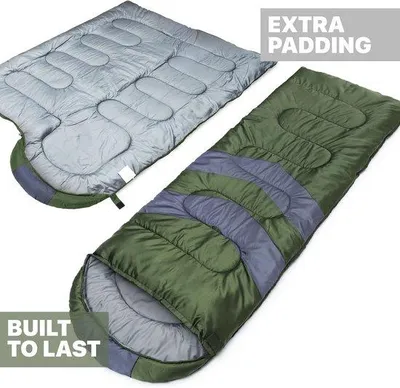 Produktbild von Famanu Schlafsack für Erwachsene & Kinder mit Kompressionssack – Ultraleichter 3-4 Saison Schlafsack für Outdoor, wasserdicht, leicht, kompakt –
