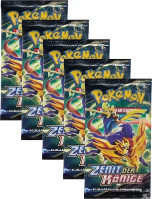 Produktbild von Pokemon - SWSH12.5 Zenit der Könige - 5 Booster - Deutsch