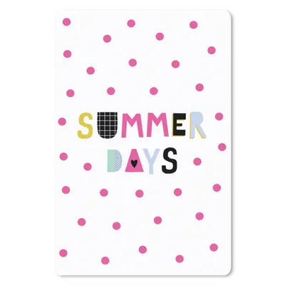 Produktbild von MuchoWow® Mauspad Mousepad Sommer - Rosa - Tupfen 18x27 cm - Mousepads - Maus Mat - Pad - Mausunterlage