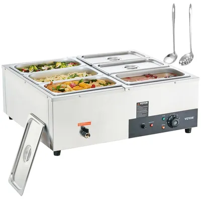 Produktbild von Warmhaltebehälter - Buffet-Warmhaltegerät - Lebensmittel-Warmhaltegerät - 1x 24 Liter - 1200 Watt - Warmhaltebehälter für Pommes Frites - Elektrisches Bain-Marie für die Gastronomie