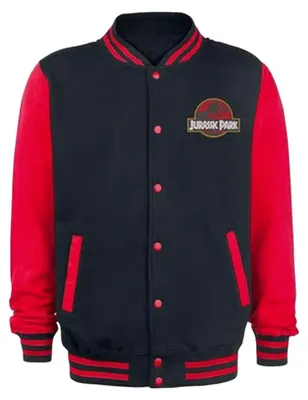 Produktbild von Jurassic Park - Jacke für Herren CD2219 (S) (Schwarz/Rot)