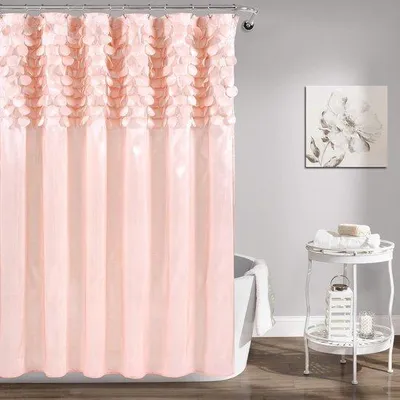 Obrázek produktu pro Růžový sprchový závěs 72" x 72"