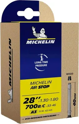 Produktbild von Michelin Airstop A3 Dunlop 40 Mm Fahrradschlauch Golden 28´´ / 1.30-1.80 Golden 28´´