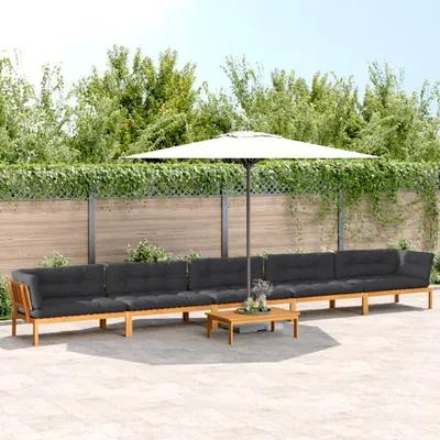 Produktbild von vidaXL 6-tlg. Garten-Sofagarnitur aus Paletten mit Kissen Akazienholz
