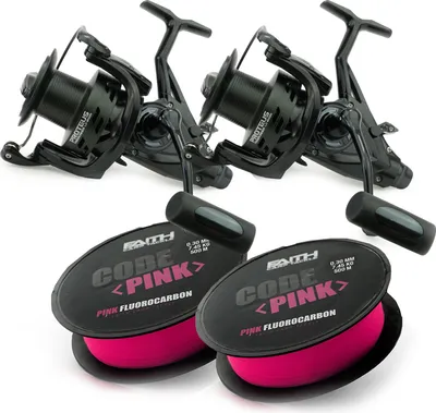 Produktbild von Faith Proteus Freerunner LC 8000 2-Rollen-Set – Karpfenrolle – Angelrolle – Freilaufrolle – Fluorocarbon-Schnur