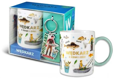 Obrázok produktu pre Sada hrnčekov + prívesok na kľúče Rybár