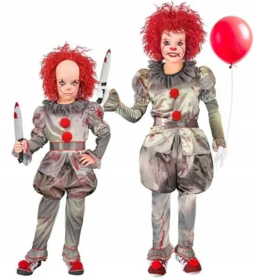 Productafbeelding van Horrorclown, Kostuum van It, Pennywise, maat 128