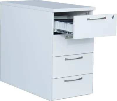 Produktbild von Holz-Standcontainer Bürocontainer 4 Laden 724 x 405 x 800 mm Lichtgrau 391200
