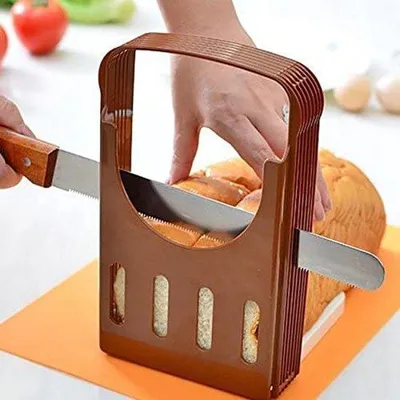 Produktbild von Vierdicke-Brotmesser mit Handgriff, vielseitiges Brotmesser, Brot- und Toastschnittgerät