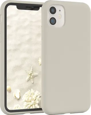 Produktbild von EAZY CASE Silikonhülle für Apple iPhone 11 Silikon Backcover Schutz in Beige