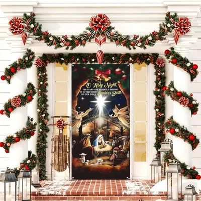 Productafbeelding van Decoratieve Kerstbanner 180 x 90 cm voor Binnen en Buiten