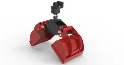 Produktbild von Forstgreifer OG12 inkl. 3t Bolzenrotator und 500mm Einlegeschalen