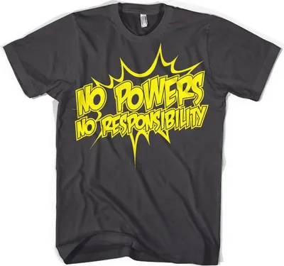 Produktbild von No Powers - No Responsibility T-Shirt - X-Large - Dark-Grey