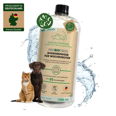 Produktbild von GRASHÜPFER® Probiotischer Bodenreiniger für Tierhaushalte *Duftfrei*