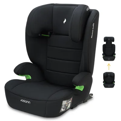 Produktbild von Osann Musca Isofix Kindersitz ab 3 Jahre 100 - 150 cm, Autositz mit Isofix, Sitzerhöhung mit Rückenlehne, 15-36 kg weich und bequem – Grey Melange