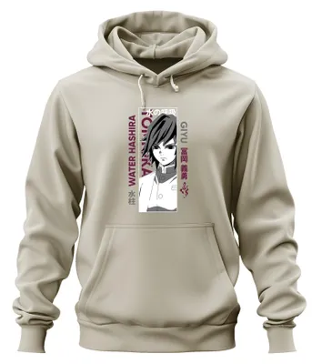 Productafbeelding van Demon Slayer Giyu Tomioka Water Hashira Anime Cadeau Manga Uni Hoodie, Natuurlijk, Maat S