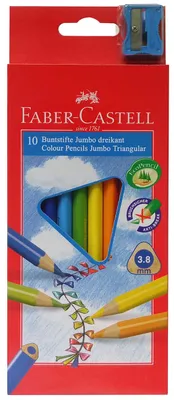 Obrázek produktu pro FABER-CASTELL Dreikant-Buntstifte Jumbo, 10er Etui