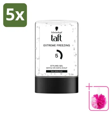 Obrázek produktu pro 5 kusů gelu Taft Men Power Gel Extreme, silná fixace, objem 300 ml, balení