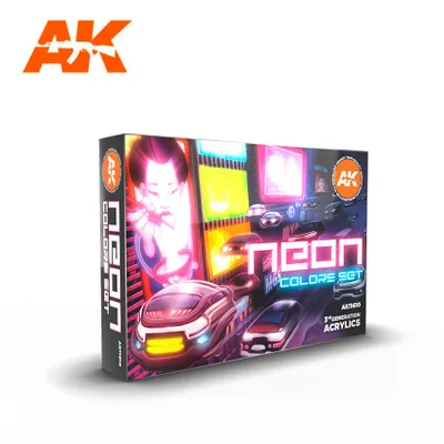 Produktbild von AK Interactive AK11610 - Neon Colors Set 6x17ml - Neu