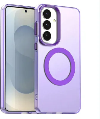 Produktbild von Mobigear Stoßfeste Handyhülle für Samsung Galaxy S26 Plus mit MagSafe-Funktion, Hartschalenhülle, Rückseite - Lila
