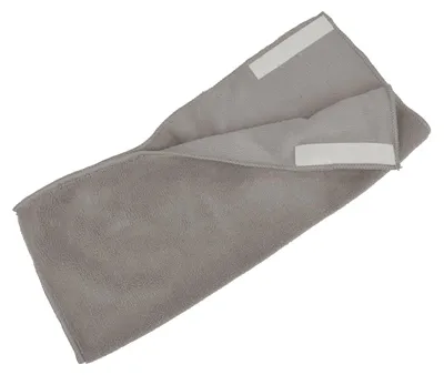 Zdjęcie produktu dla Homéa, mata podłogowa z mikrofibry z zapięciem na rzep, 40 x 35 cm, kolor taupe