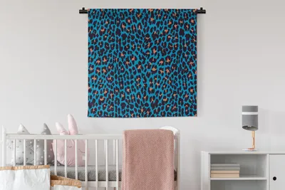 Produktbild von MuchoWow® Wandteppich Wandbehang Pantherdruck - Tier - Design 90x90 cm Tapisserie Dekoration Wandtuch - Wandaufhänger