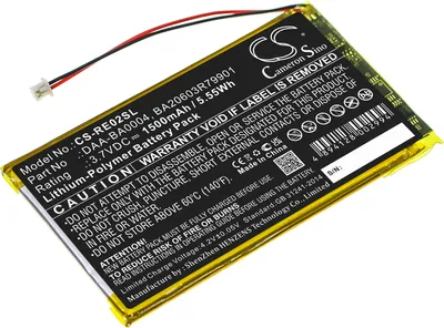 Produktbild von TECHTEK Akku Kompatibel mit [Creative] DAP-HD0014, Labs Nomad Jukebox ZenTouch, Zen Touch 20GB, Zen Touch 40GB Ersetzt BA20603R79901, für DAA-BA0004