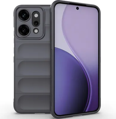 Immagine prodotto di Custodia per Oppo Reno14 Pro Custodia protettiva in silicone TPU morbido antiurto Grigio scuro
