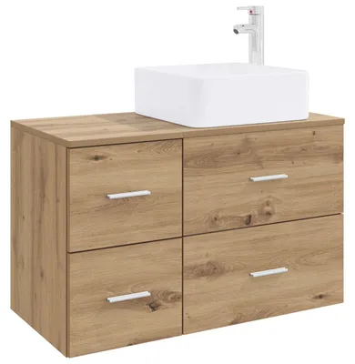 Immagine prodotto di vidaXL Set di mobili da bagno 2 pezzi Materiale artigianale in legno di quercia