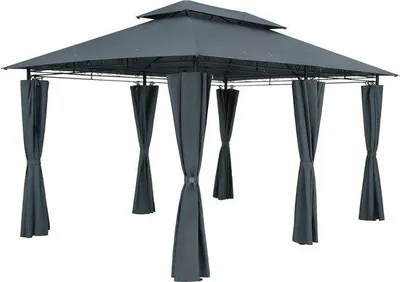 Produktbild von Famanu Gartenpavillon 3x4m mit UV-Schutz und Wasserabweisendem Dach