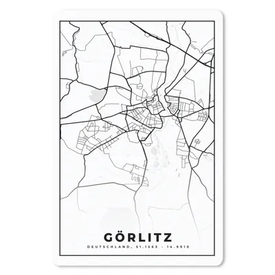 Produktbild von MuchoWow® Mauspad Mousepad Görlitz - Karte - Stadtplan 40x60 cm - Mousepads - Maus Mat - Pad - Mausunterlage - Schreibtisch Accesoire