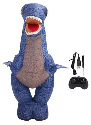 Obrázok produktu pre 2,4 GHz diaľkovo ovládaná nafukovacia hračka v podobe dinosaura pre deti, bezdrôtová, otáčanie o 360 stupňov, chôdza