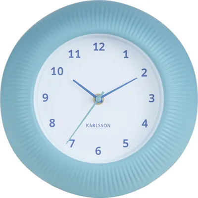 Produktbild von Karlsson - Wanduhr Tender Rib - Misty Blue - Ø25cm