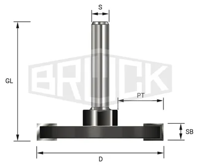 Immagine prodotto di Fresa a disco Brück HW D=40 mm SB=6 mm S=8 mm | 2534000603